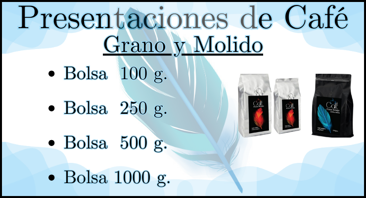 Café Pluma Hidalgo presentaciones